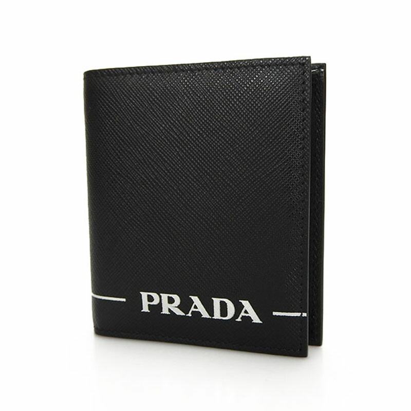 中古 【極美品】プラダ PRADA 2MO004 札入れ カードケース サフィアーノ SAFFIANO PRINT ブラック 黒 NERO BLACK メンズ 男性 ユニセックス 大人 箱付 レザー