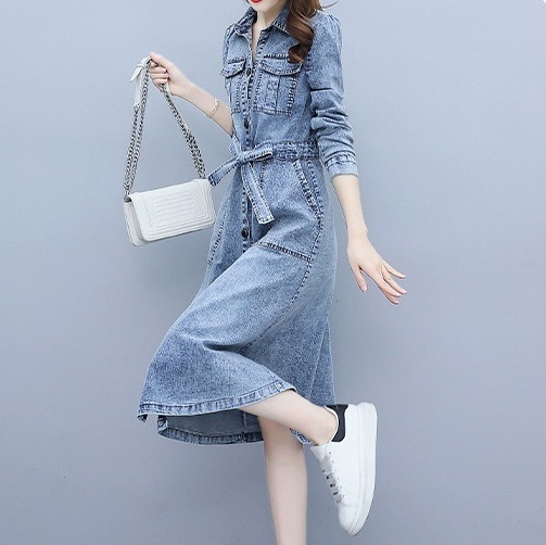 ワンピース シャツワンピース デニムワンピース 膝丈 ひざ丈 袖あり 長袖 Vネック 襟付き リボン ベルト ウエストリボン 前開き デニム ブルーデニム かわいい 大人可愛い きれいめ シンプル ワンピース シャツワンピース デニムワンピース 膝丈 ひざ丈 袖あり 長袖 Vネック 襟付き リボン ベルト ウエストリボン 前開き デニム ブルーデニム かわいい 大人可愛い きれいめ シンプル