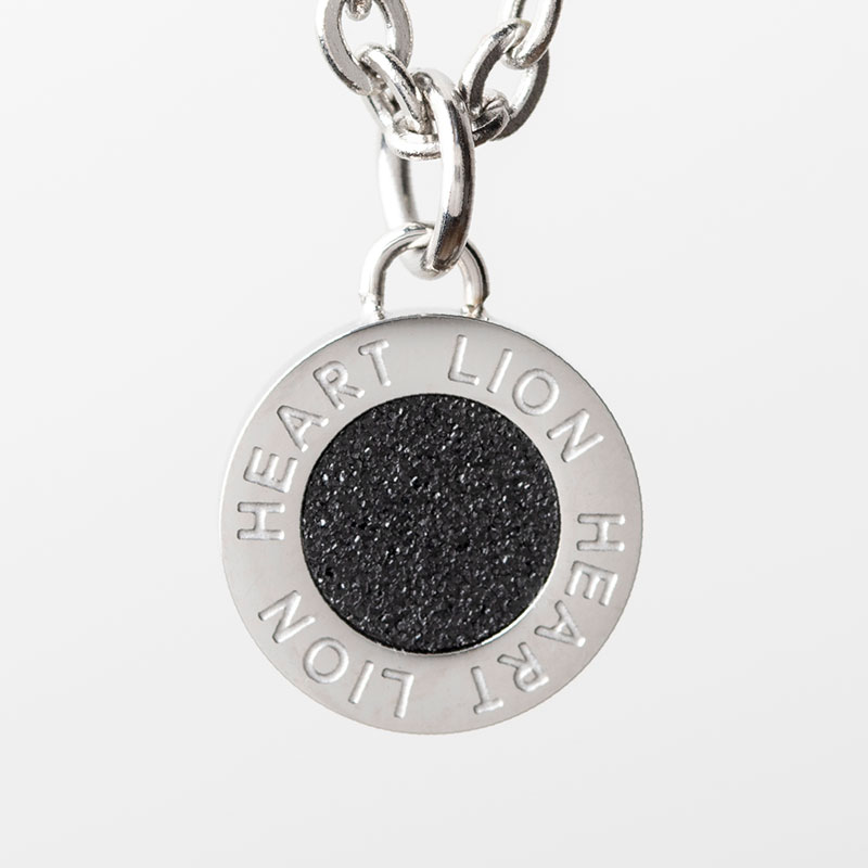 サンド サークル プレート ネックレス ブラック 黒 アズキチェーン ステンレス メンズ ブランド 彼氏 プレゼント