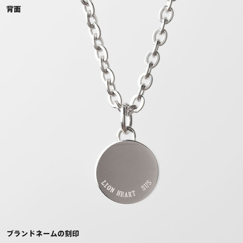 サンド サークル プレート ネックレス ブラック 黒 アズキチェーン ステンレス メンズ ブランド 彼氏 プレゼント