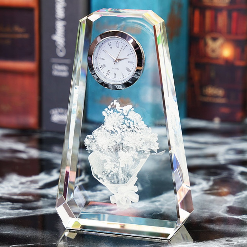 クリスタル 置き時計 花束 名入れメモリアル 卓上時計 置時計 還暦祝い 退職祝い 長寿祝い 表彰トロフィー オリジナル ギフト ファンタジークロック クリスタル 置き時計 花束 名入れメモリアル 卓上時計 置時計 還暦祝い 退職祝い 長寿祝い 表彰トロフィー オリジナル ギフト ファンタジークロック