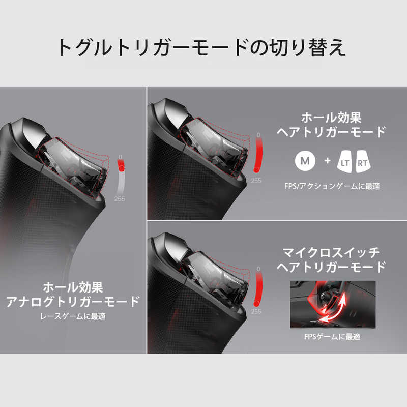 GAMESIR　無線 ＆ 有線接続 スイッチ/ iOS/ アンドロイド/ Windows PC 対応 ゲーミングコントローラー アルミ合金製充電台付き　GameSirCyclone2BWH