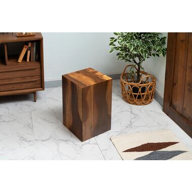 モンキーポッドのヴィンテージな四角いウッドスツール 北欧 インダストリアル スツール ステップ 鉢置き 花台 リビング ダイニング モンキーポッドのヴィンテージな四角いウッドスツール 北欧 インダストリアル スツール ステップ 鉢置き 花台 リビング ダイニング