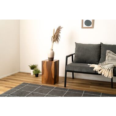 モンキーポッドのヴィンテージな四角いウッドスツール 北欧 インダストリアル スツール ステップ 鉢置き 花台 リビング ダイニング モンキーポッドのヴィンテージな四角いウッドスツール 北欧 インダストリアル スツール ステップ 鉢置き 花台 リビング ダイニング