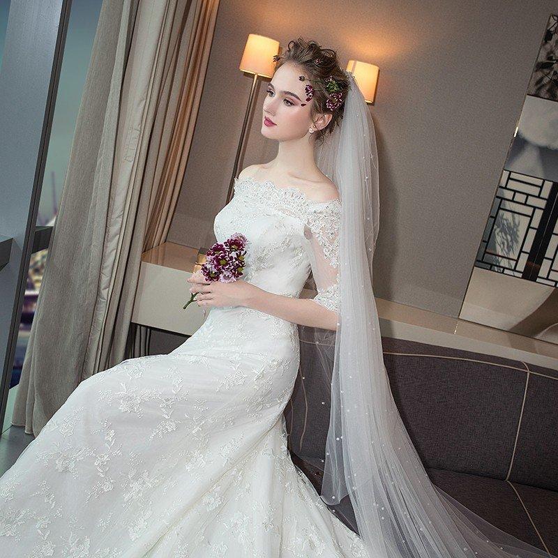 ウエディングドレス aライン 安い 半袖 ウェディングドレス ロング 花嫁 結婚式 白 パーティードレス 二次会 ブライダルワンピース 演奏会 イブニングドレス ウエディングドレス aライン 安い 半袖 ウェディングドレス ロング