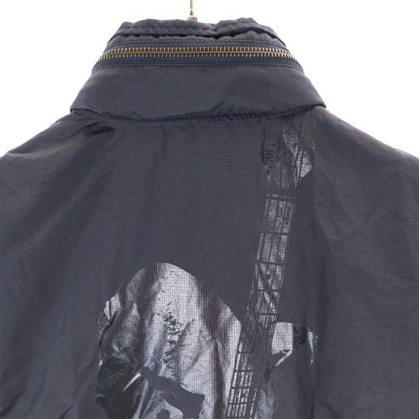 ヒステリック バック プリント ナイロンジャケット FREE 黒系 HYSTERIC リップストップ地 裏メッシュ メンズ ヒステリック バック プリント ナイロンジャケット FREE 黒系 HYSTERIC
