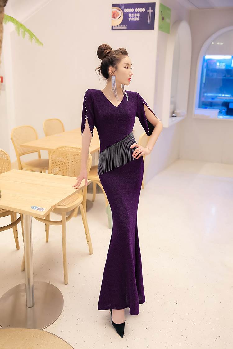 3色 キャバ ドレス ロング レディース セクシー マーメイド 黒 紫 無地 タイト ワンピ おしゃれ Vネック 光沢 ゴージャス ラメ 半袖 フォーマル ドレス 個性的 大きいサイズ xl 2xl 3色 キャバ ドレス ロング レディース セクシー マーメイド 黒 紫 無地 タイト ワンピ おしゃれ Vネック 光沢 ゴージャス ラメ 半袖 フォーマル ドレス 個性的 大きいサイズ xl 2xl