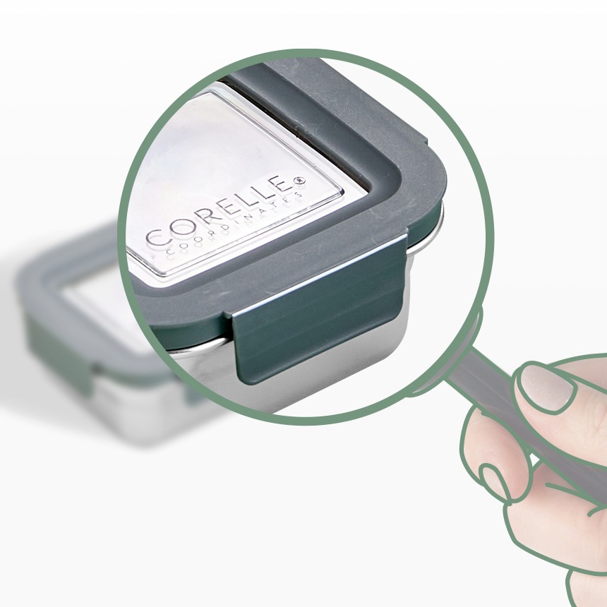 ステンレススチール製密閉食品保存容器 9個入り ステンレススチール製密閉食品保存容器 9個入り