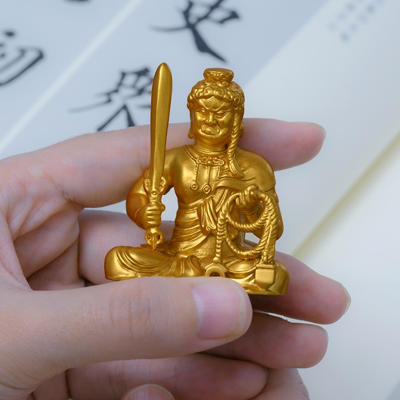 手作 不動明王 菩薩像 金色の富と勇気の守護者ビジネス空間で成功を引き寄せ邪気を払う存在 手作 不動明王 菩薩像 金色の富と勇気の守護者ビジネス空間で成功を引き寄せ邪気を払う存在