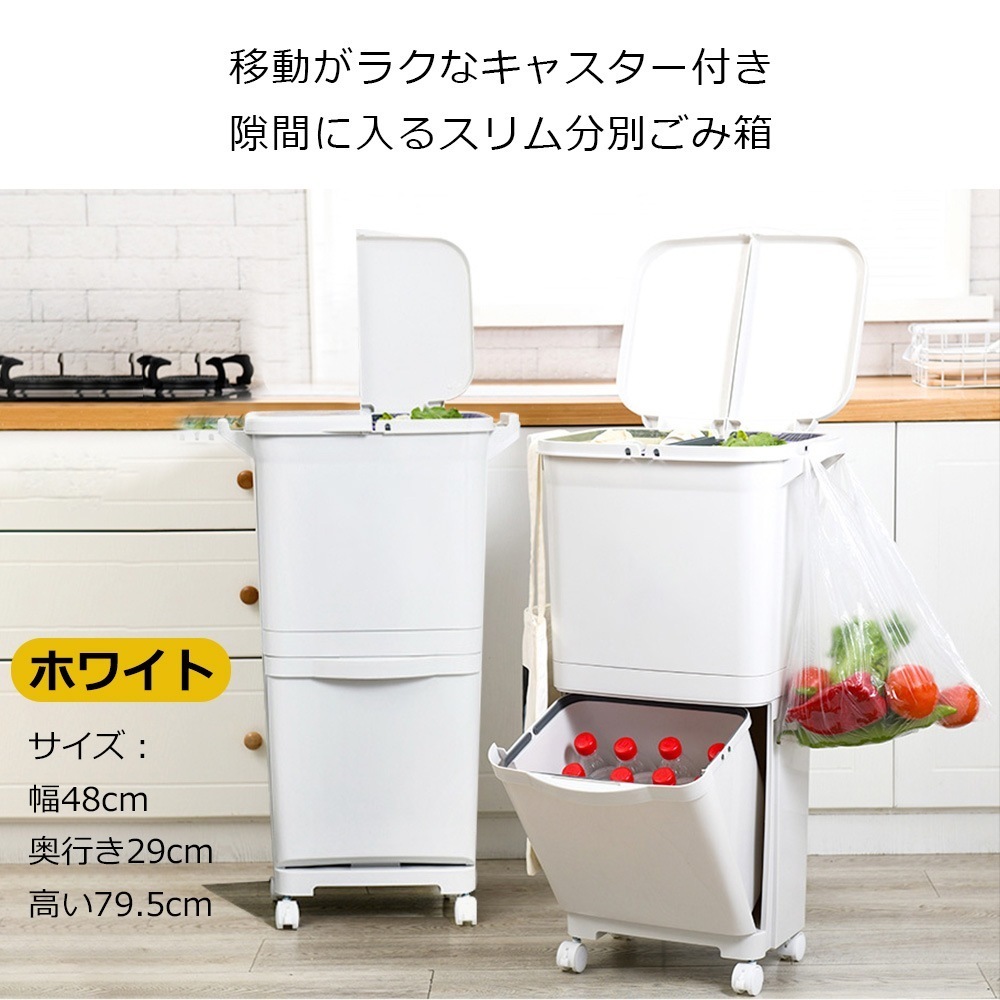 ゴミ箱 45L袋可 45リットル袋可 おしゃれ フロントオープン 分別 ダストボックス 積み重ね キッチン スリム シンプル 大容量 ふた付き 縦型 カウンター下 C-3776 ゴミ箱 45L袋可 45リットル袋可 おしゃれ フロントオープン 分別 ダストボックス 積み重ね キッチン スリム シンプル 大容量 ふた付き 縦型 カウンター下 C-3776