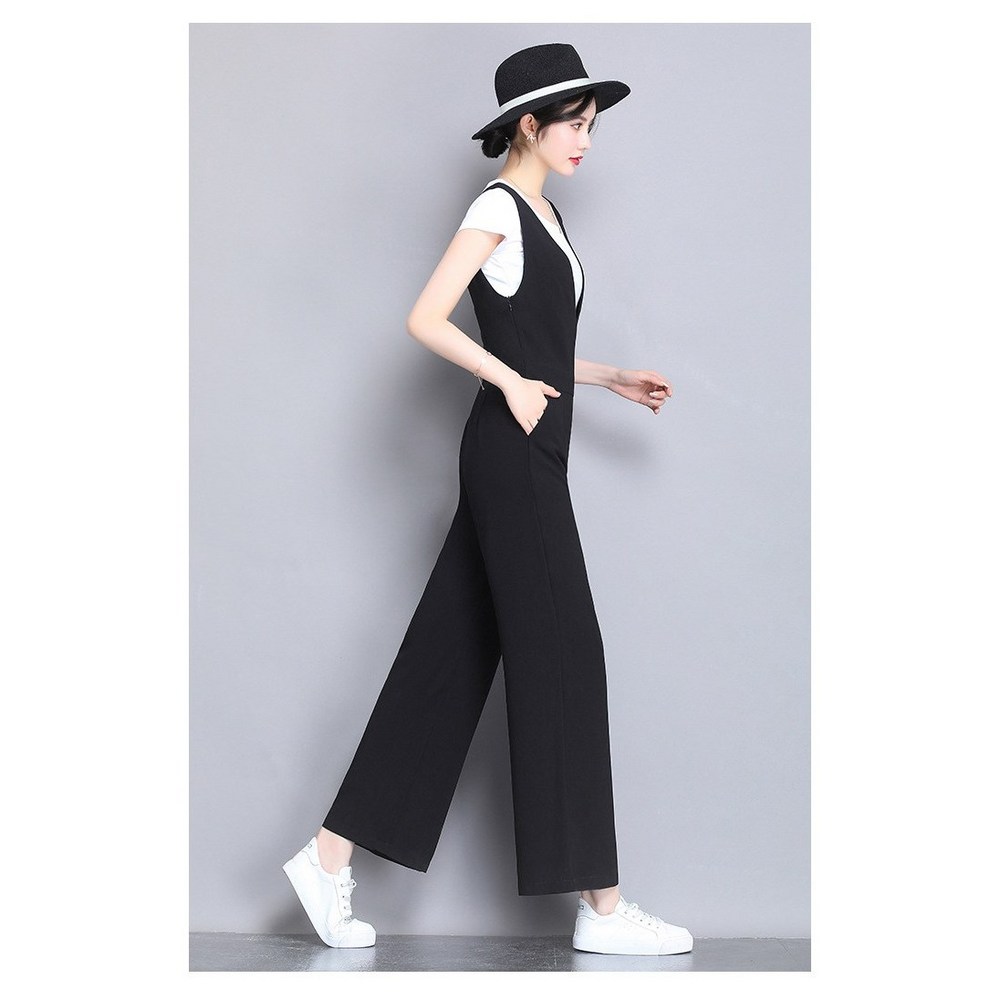 ANYOU レディース四季紐ブイサスペンションパンツジャンプスーツ