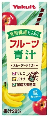 ヤクルト フルーツ青汁 200ml 紙パック 72本 (24本入×3 まとめ買い) 青汁 食物繊維 スムージーテイスト ヤクルト フルーツ青汁 200ml 紙パック 72本 (24本入×3 まとめ買い) 青汁 食物繊維 スムージーテイスト