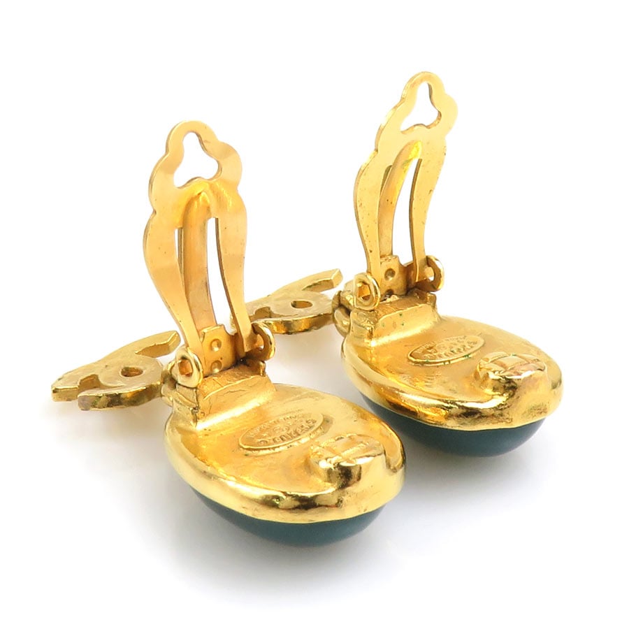 シャネル CHANEL イヤリング ココマーク メタル/ストーン ゴールド/グリーン レディース e60564a シャネル CHANEL イヤリング ココマーク メタル/ストーン ゴールド/グリーン レディース e60564a