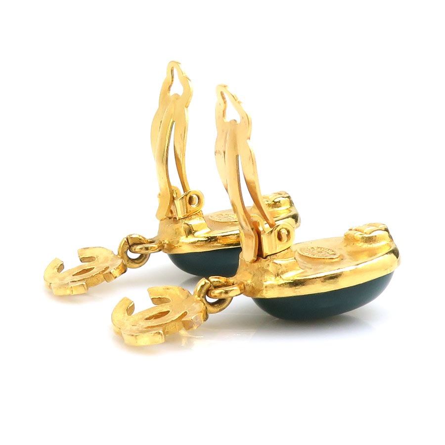 シャネル CHANEL イヤリング ココマーク メタル/ストーン ゴールド/グリーン レディース e60564a シャネル CHANEL イヤリング ココマーク メタル/ストーン ゴールド/グリーン レディース e60564a