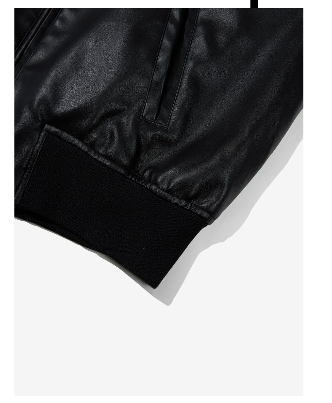 【KIIMUIR】 LEATHER COLOR BLOCK BIKER JACKET : BLACK 【KIIMUIR】 LEATHER COLOR BLOCK BIKER JACKET : BLACK