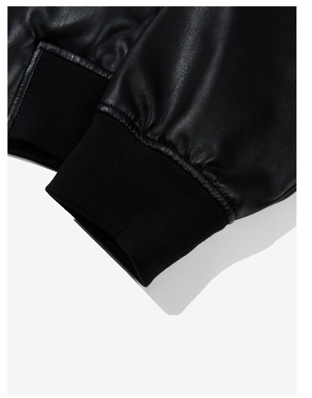 【KIIMUIR】 LEATHER COLOR BLOCK BIKER JACKET : BLACK 【KIIMUIR】 LEATHER COLOR BLOCK BIKER JACKET : BLACK