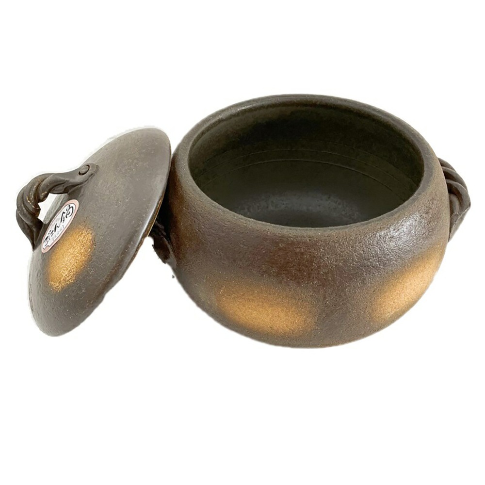 黒吹ご飯鍋 5合 炊陶器 日本製 萬古焼 ごはん鍋 ご飯鍋 炊飯釜 ごはん釜 ご飯釜 炊飯器 土鍋 万古焼