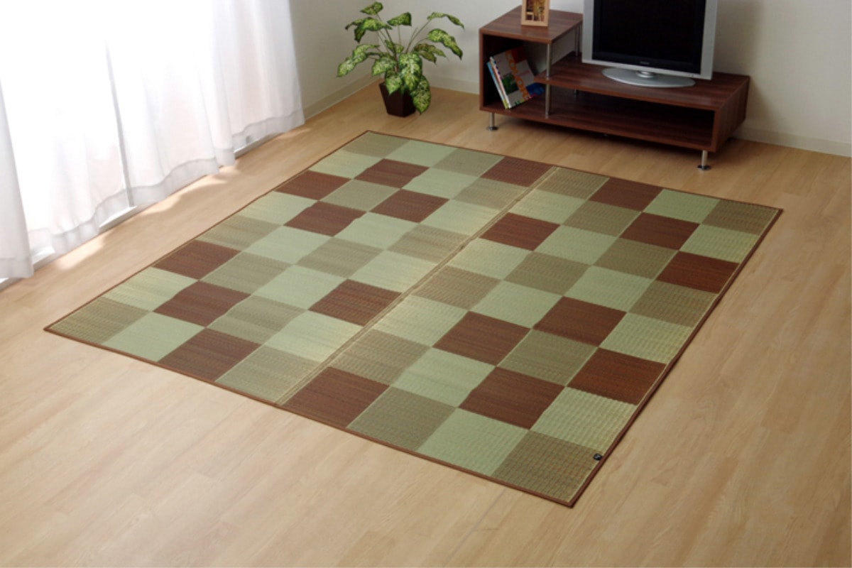 ラグ い草 純国産 い草ラグカーペット Fブロック2 約191x191cm 裏貼り加工 カーペット 敷物 ラグマット い草マット い草カーペット 絨毯 ござ センターラグ 正方形 コンパクト ラグ い草 純国産 い草ラグカーペット Fブロック2 約191x191cm 裏貼り加工 カーペット 敷物 ラグマット い草マット い草カーペット 絨毯 ござ センターラグ 正方形 コンパクト