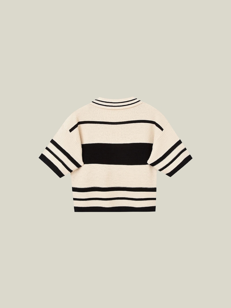 半袖夏 Striped Preppy Knit - LA POMME jours mdprevattcaulkingandwaterproofing.com