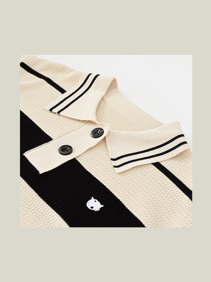 半袖夏 Striped Preppy Knit - LA POMME jours mdprevattcaulkingandwaterproofing.com