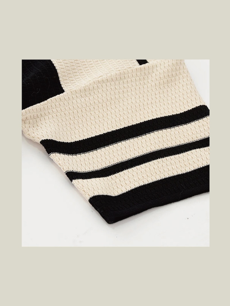 半袖夏 Striped Preppy Knit - LA POMME jours mdprevattcaulkingandwaterproofing.com
