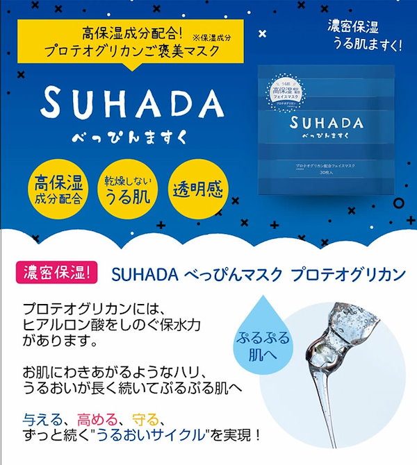 Qoo10] 【SUHADAべっぴんマスク プロテオグ