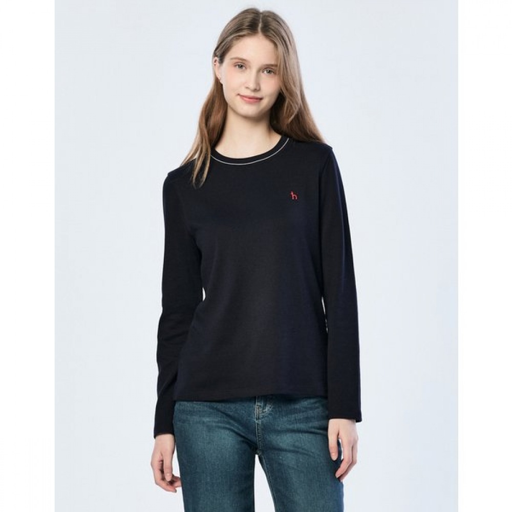 [25SS] エッセンシャルロングスリーブ T シャツネイビー HSTS5AC15N2