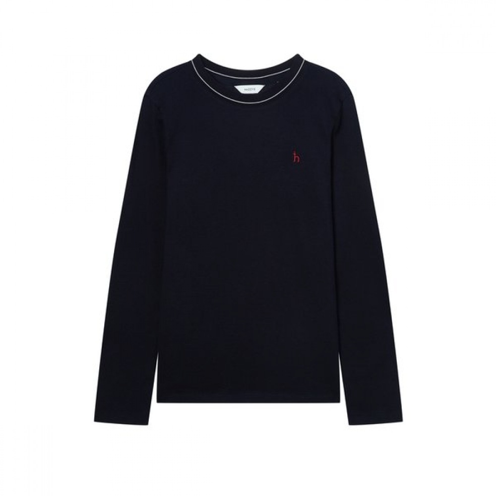 [25SS] エッセンシャルロングスリーブ T シャツネイビー HSTS5AC15N2