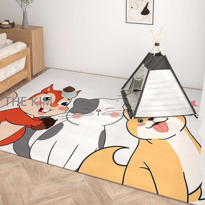 ペットマット 防水 大判 滑らない マット 犬 猫 床 フ フマット ひっかき防止 ョン 消臭 お手入れ簡単 洗える 滑り止め