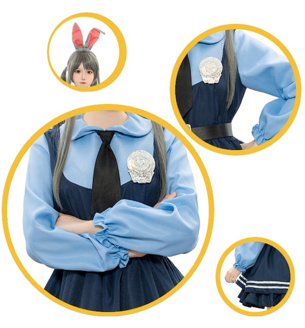 希少・美品✨ウサギ コスチューム 大人用 男女兼用　フリーサイズ イベント 毛布 Qoo10] 男女兼用 どうぶつタウンジュディうさぎの