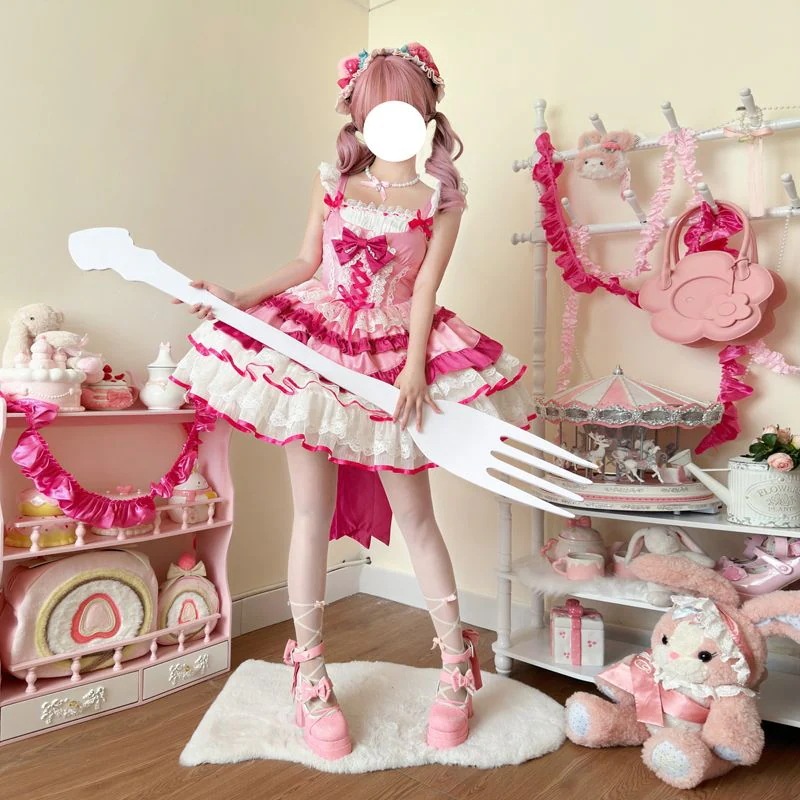 ロリータドレスロリータのデザイン洋装キャミソールワンピース女パーティードレス ロリータドレスロリータのデザイン洋装キャミソールワンピース女パーティードレス