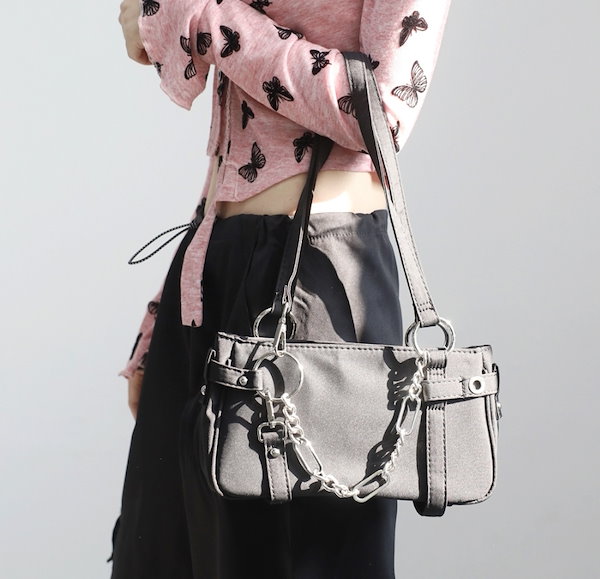 【NONCODE】Selena ring chain shoulder bag Qoo10] NONCODE SELENA RING CHAIN SH