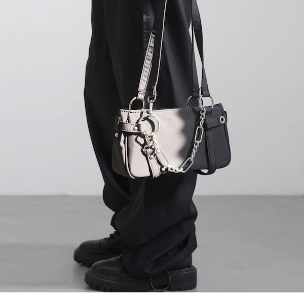 【NONCODE】Selena ring chain shoulder bag Qoo10] NONCODE SELENA RING CHAIN SH