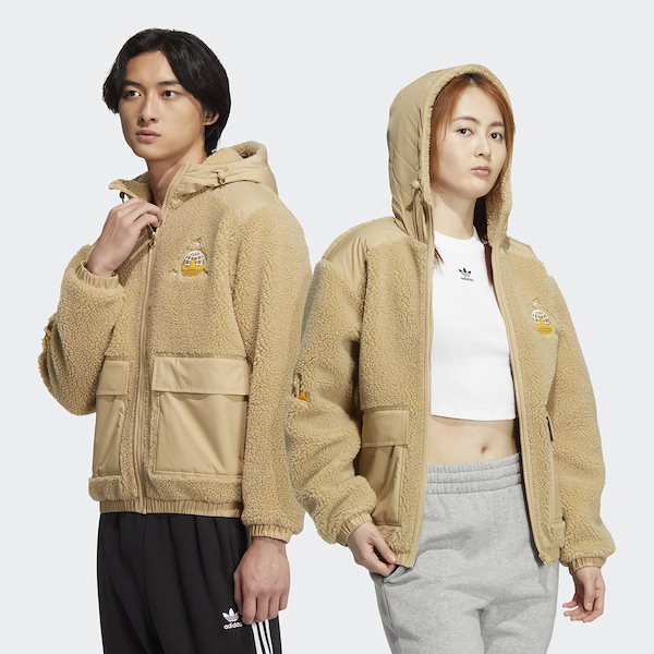 MC SHERPA JACKET 韓国正規品 アディダス ユニセックス フリース ジャケット ふわふわ もこもこ