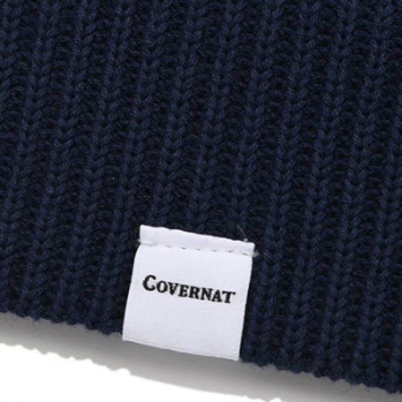 COVERNAT クロシェニットベストネイビー