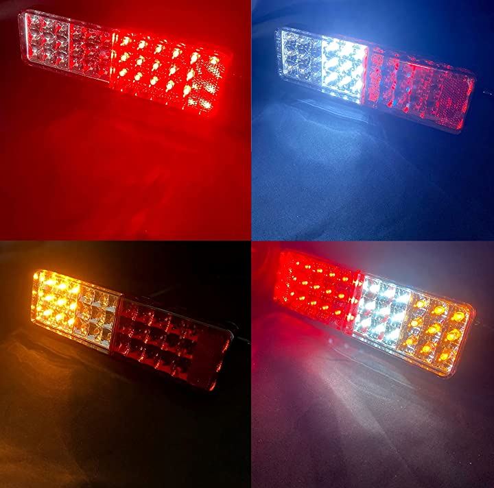 ジムニー LED テールランプ 純正交換用 車検対応 リフレクター 付き 赤白黄 JA11 JA12 JA22 JB31 JB32 汎用 ボート トレーラー 社外品(2個) ジムニー LED テールランプ 純正交換用 車検対応 リフレクター 付き 赤白黄 JA11 JA12 JA22 JB31 JB32 汎用 ボート トレーラー 社外品(2個)
