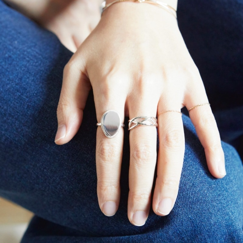 [BTS ジン 着用] R119S リング 指輪 韓国 アクセサリー シルバー レディース