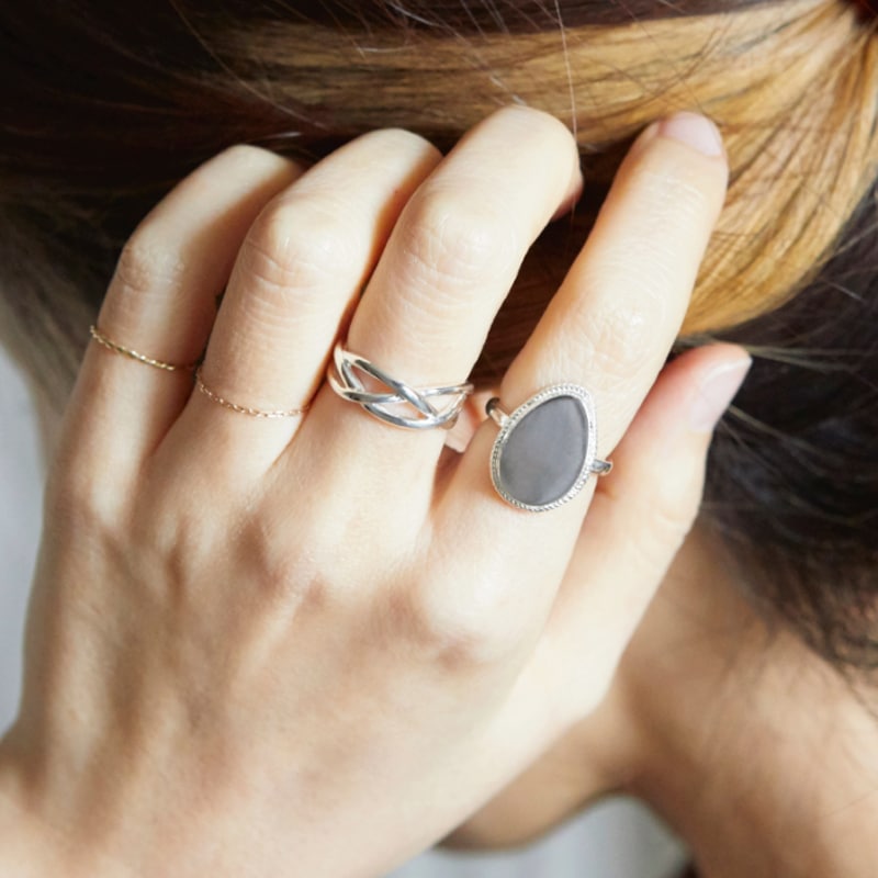 [BTS ジン 着用] R119S リング 指輪 韓国 アクセサリー シルバー レディース