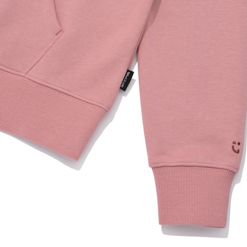 Whatitisnt レディースフローリーワッフェンクロップパーカーピンク Whatitisnt レディースフローリーワッフェンクロップパーカーピンク