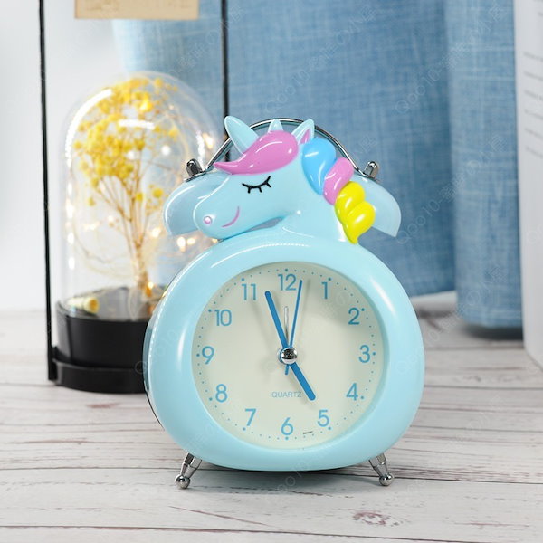 Qoo10] 目覚まし時計 ユニコーン 子供 置き時計