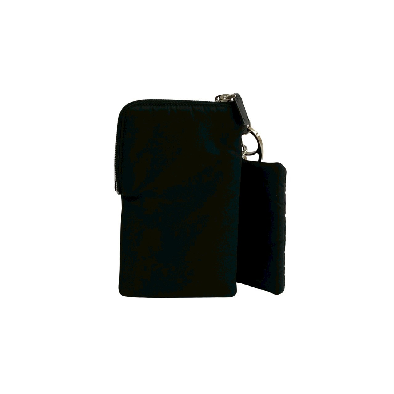 Re-Nylon 三角ロゴ 金具ポーチ ナイロン ブラック 20924 Re-Nylon 三角ロゴ 金具ポーチ ナイロン ブラック 20924