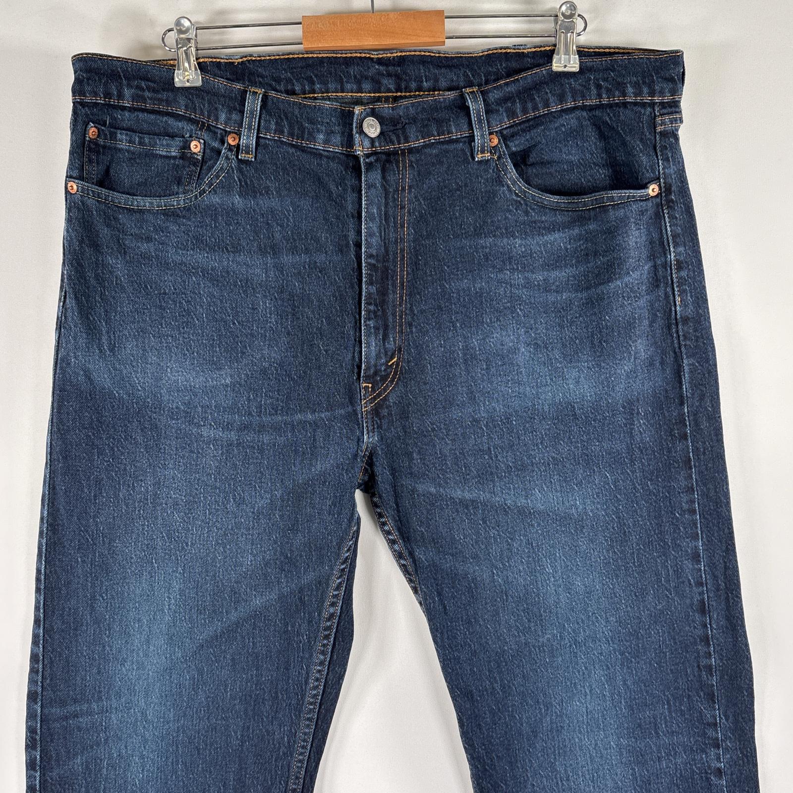 古着 デニムパンツ 505 ストレート ジーパン ジップフライ ストレッチ 大きいサイズ w40 L32 ブルー メンズ