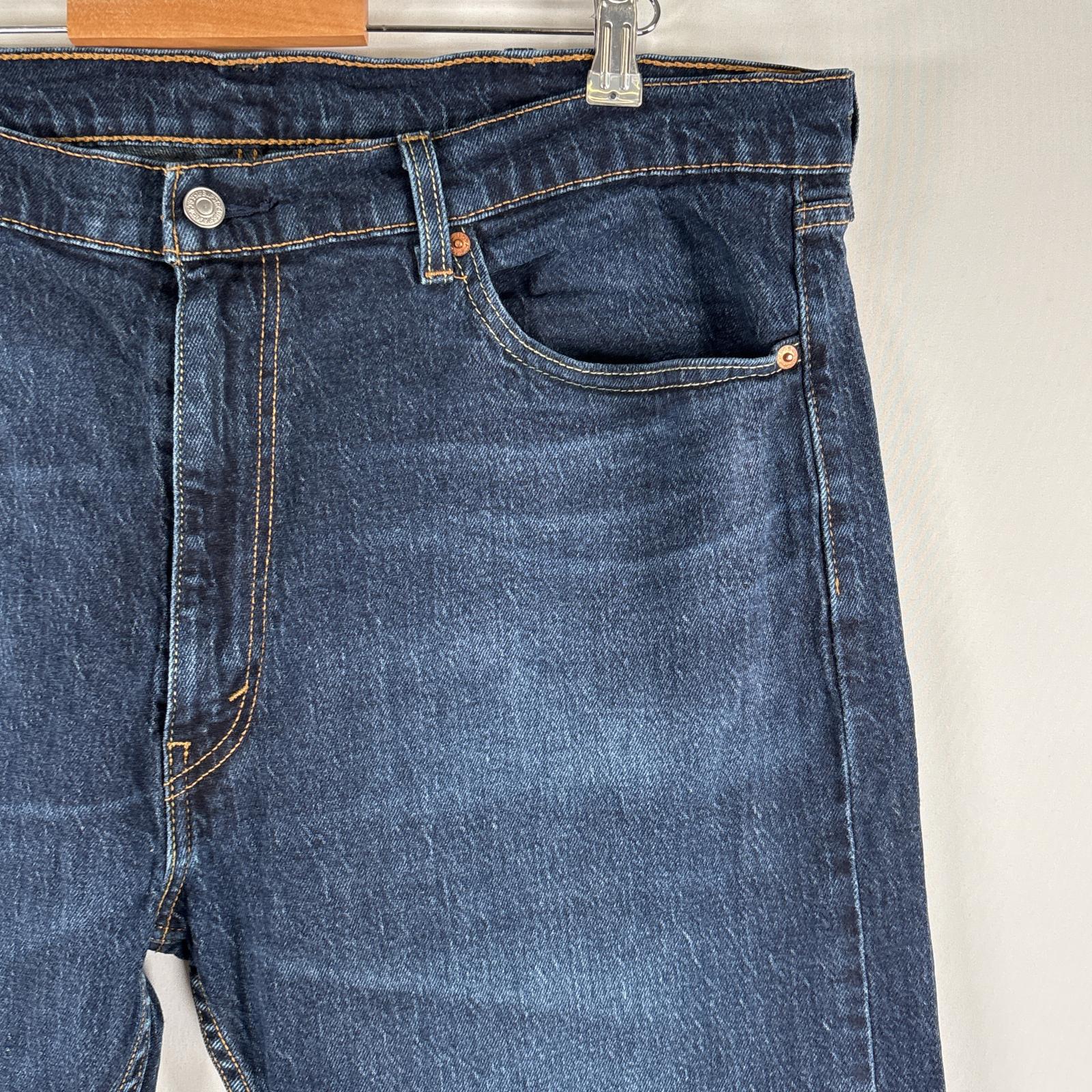 古着 デニムパンツ 505 ストレート ジーパン ジップフライ ストレッチ 大きいサイズ w40 L32 ブルー メンズ