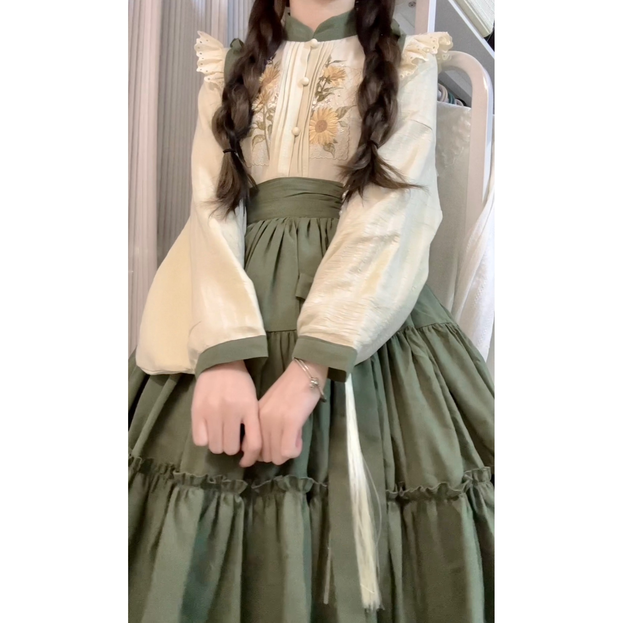 正規品ひまわり約新韓国cos要素バックスカートcos洋折衷セット