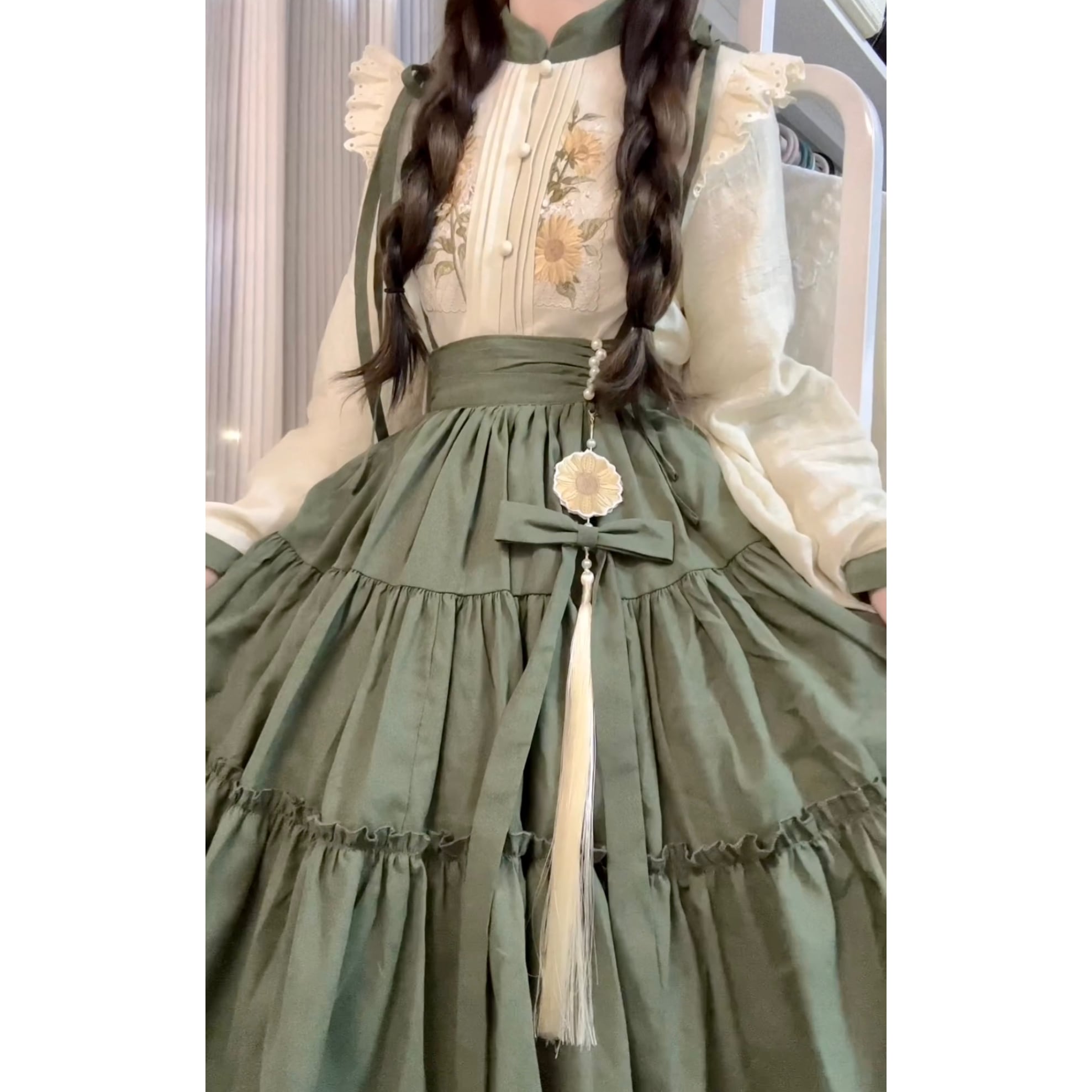 正規品ひまわり約新韓国cos要素バックスカートcos洋折衷セット