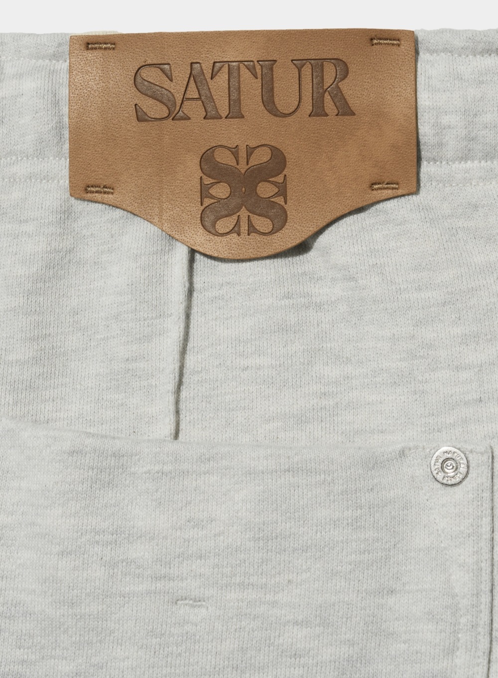 SATUR】 ETNA LOUNGE STRAIGHT SWEATPANTS : MELANGE IVORY その他