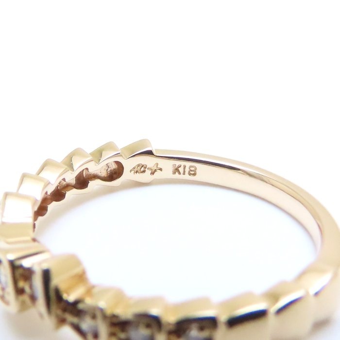 ダイヤモンド リング 指輪 ダイヤモンド0.108ct 12号 K18PG ピンクゴールド/293936【中古】 ダイヤモンド リング 指輪 ダイヤモンド0.108ct 12号 K18PG ピンクゴールド/293936【中古】