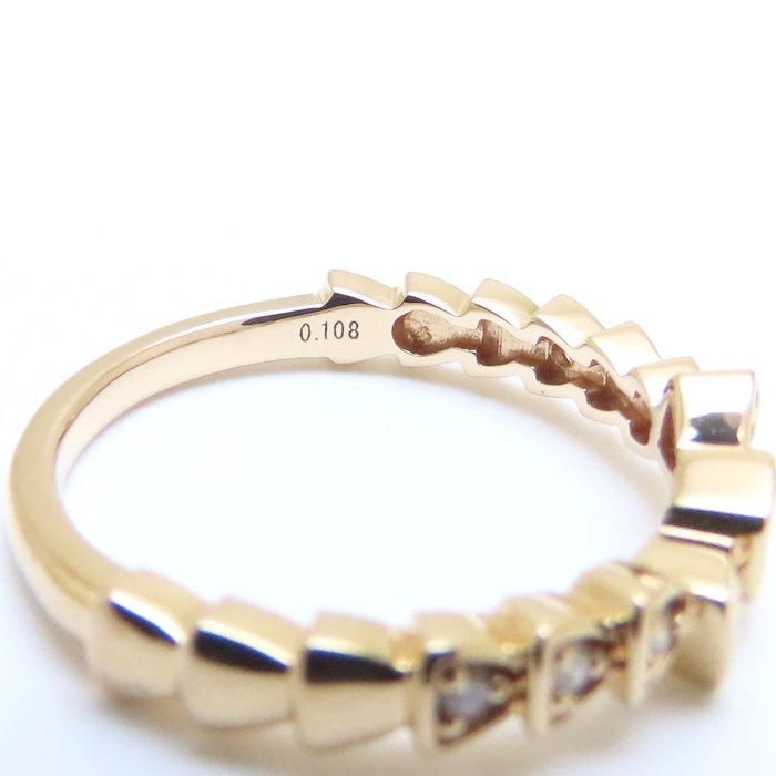 ダイヤモンド リング 指輪 ダイヤモンド0.108ct 12号 K18PG ピンクゴールド/293936【中古】 ダイヤモンド リング 指輪 ダイヤモンド0.108ct 12号 K18PG ピンクゴールド/293936【中古】