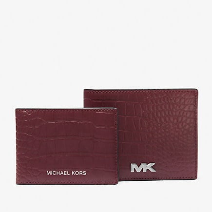 Qoo10] Michael Kors 即発 アウトレット メンズ二つ折り財布