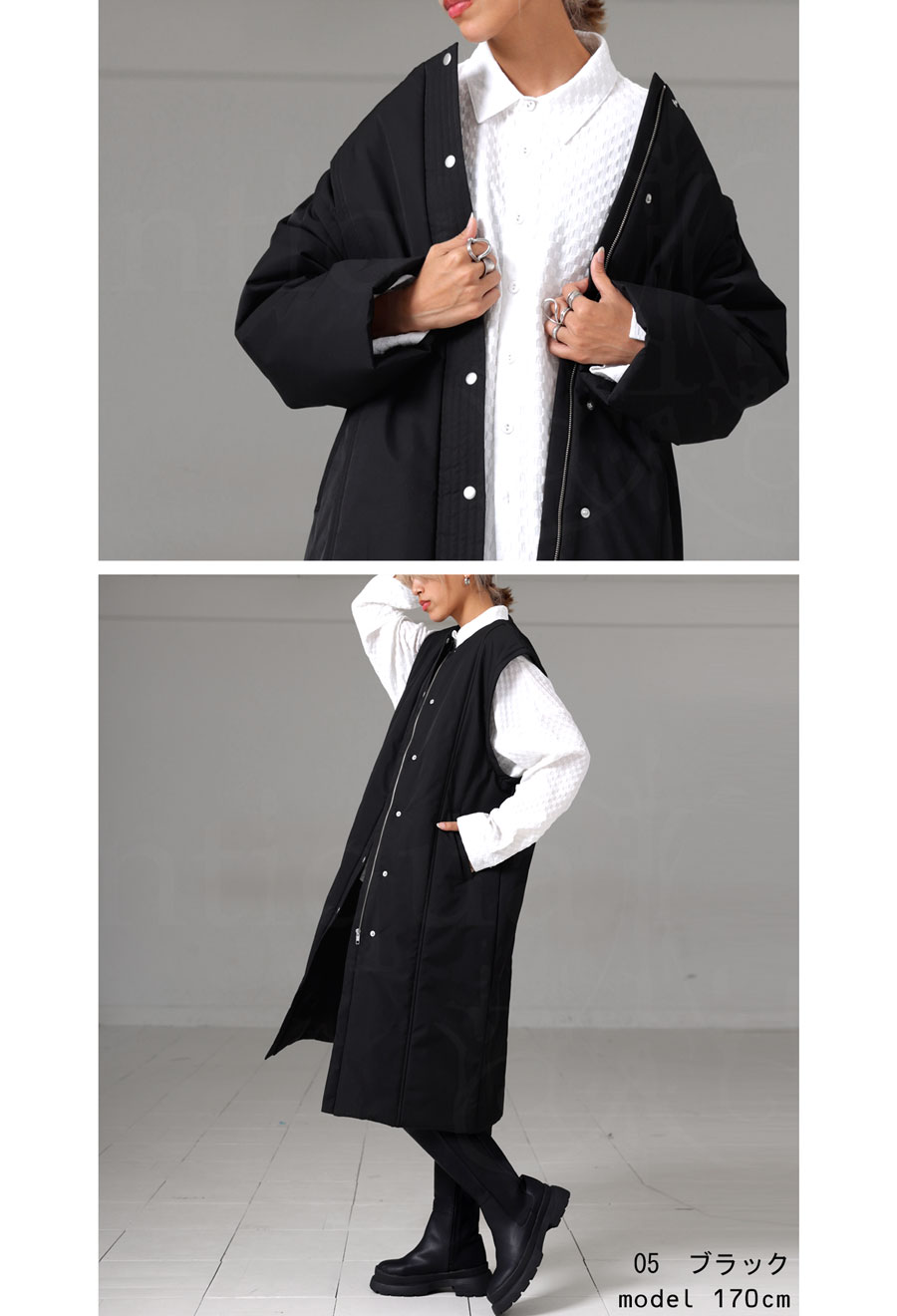 4WAY ロングコート コート レディース ロング ・メール便不可【249B】